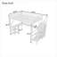 Lit mezzanine pleine grandeur peu encombrant, lit mezzanine en métal blanc doux avec bureau, armoire et DEL USB pour les petites chambres-129413181