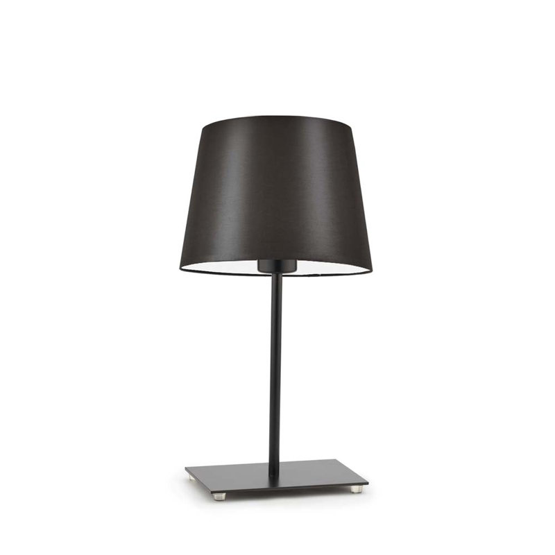 Asaun Metal Table Lamp, Brown, Black