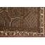 Tapis brun géométrique 6 x 9