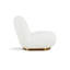 Chaise longue avec base dorée