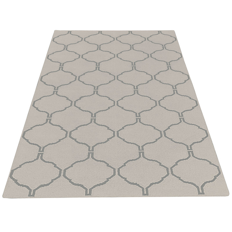 Hand Woven grey Indoor Rug, Rectangle 140 x 200cm
