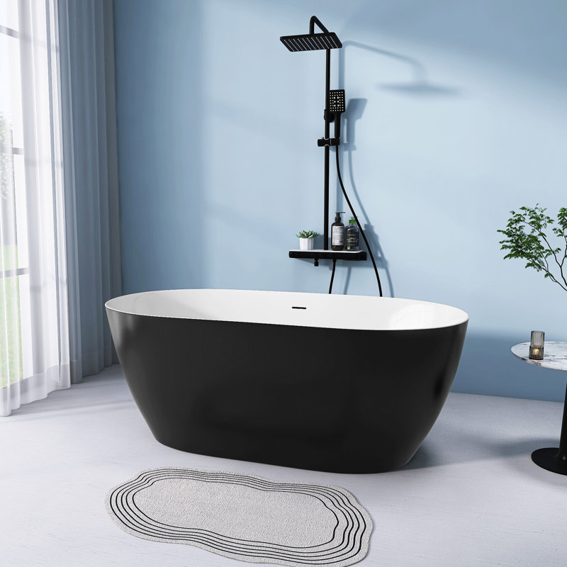 Baignoire de trempage en acrylique encastrable 29,5 po x 67 po Aukerman