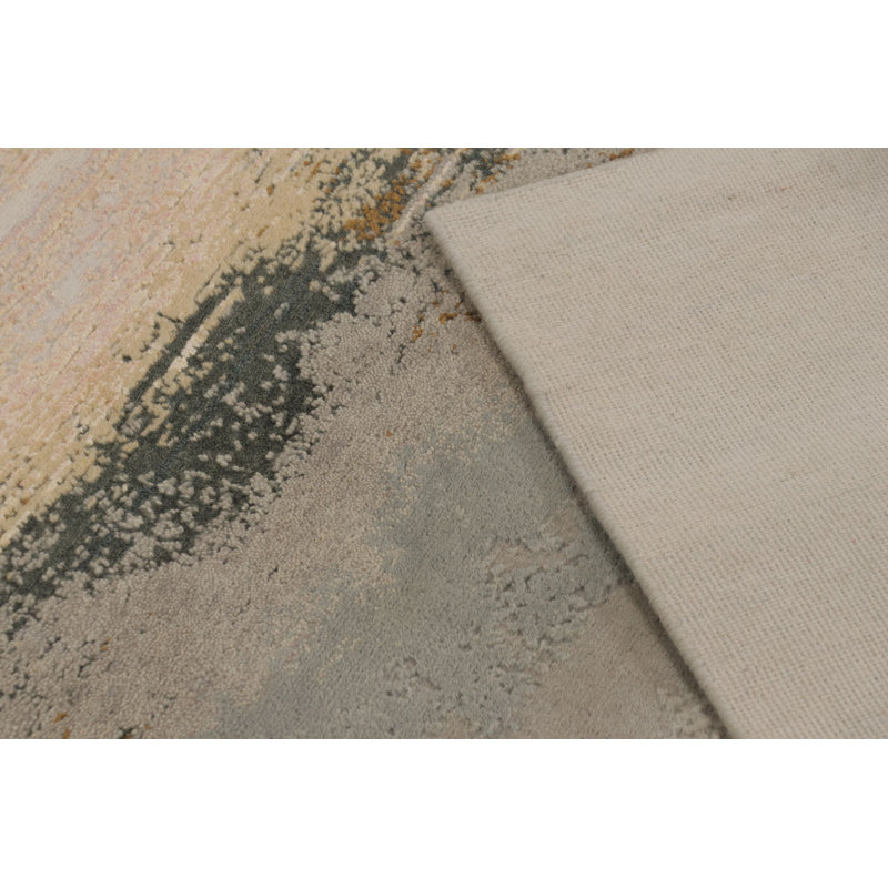 Modern Hand Knotted Abstract Area Rug