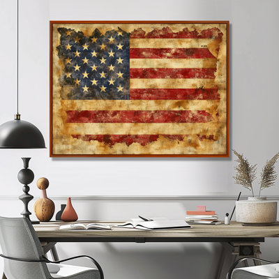 Le drapeau de la Constitution des États-Unis. III - Art mural patriotiste américain