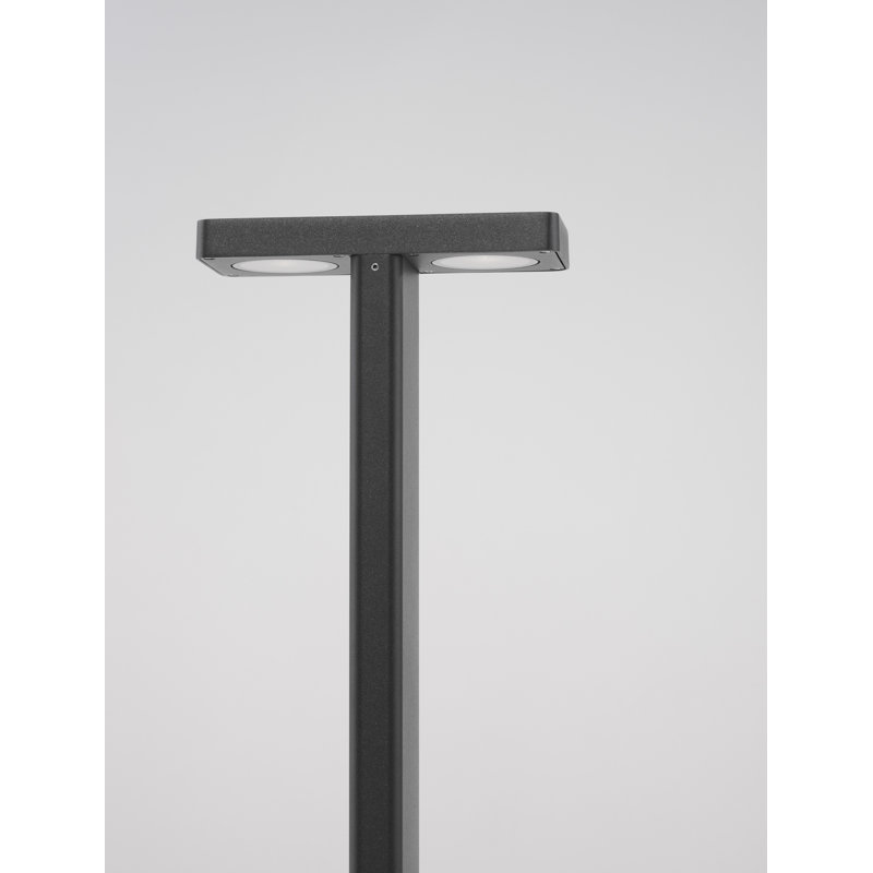 Black Integrated LED Metal Bollard Light