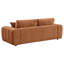 Canapé Bantry à accoudoirs larges en chenille orange brûlé-866018145