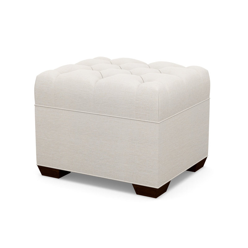 Tufted Ottoman, 8938-45, Walnut