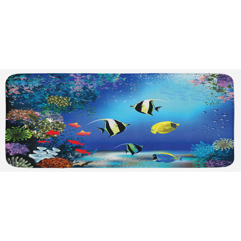 Tapis de cuisine subaquatique