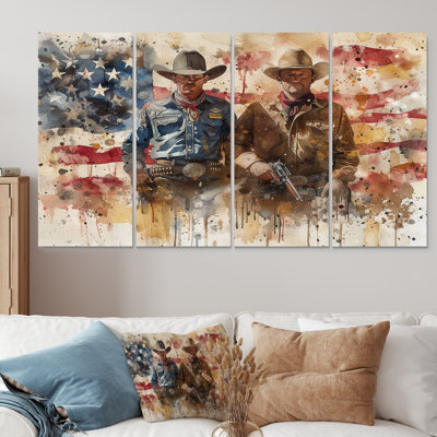 Marcquis - Cowboys, ensemble d'art mural sur toile