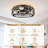 20" Reversible Caged Ceiling Fan With Light Kit and Remote Control