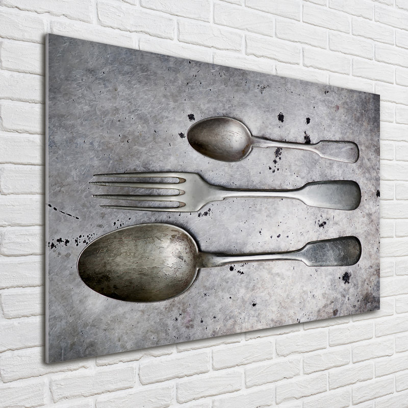 Cutlery - No Frame Print on Glass