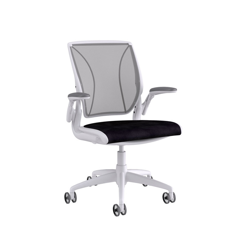 Mesh Task Chair, Catena/Cornflower, Pinstripe/Silver, White