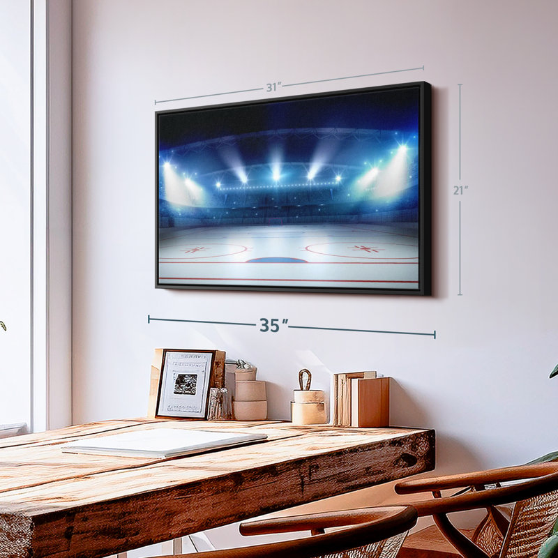 «Hockey Stadium», reproduction sur toile, H 21 po x l 31 po