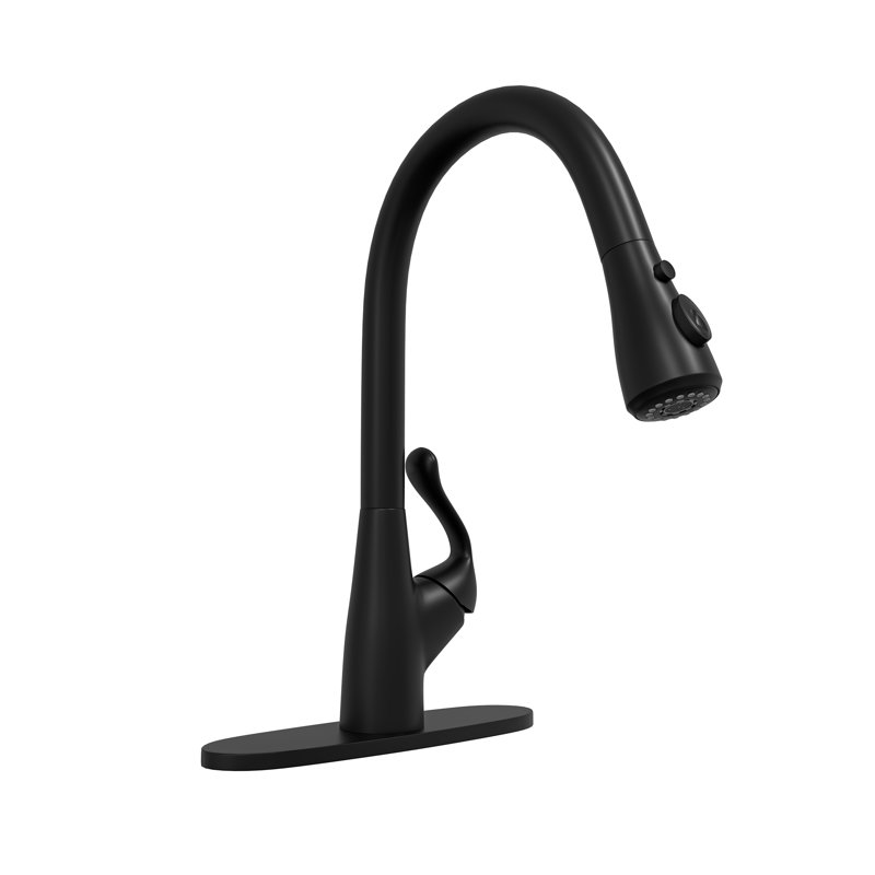 Mondawe Kitchen Faucet, Matte Black