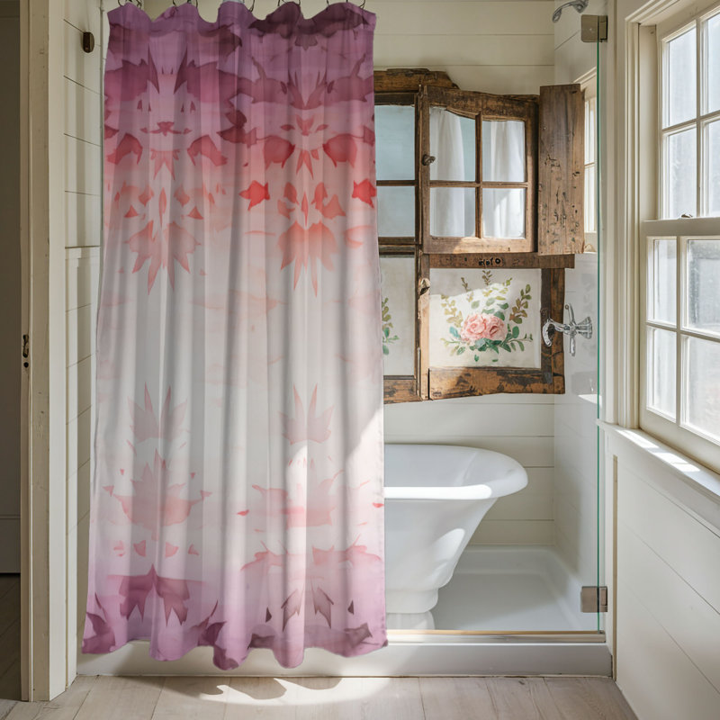 Pink Blur - Premium Shower Curtain, 74"H x 71"W