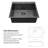 28" L x 22" W Drop-in Kitchen Sink 16 Gauge Stainless Steel Kitchen Sink Topmount Single Bowl Sink-75532637
