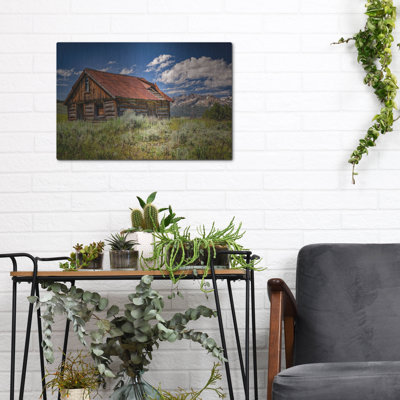 Art mural en métal The Old Mountain Cabin 'par Rick Berk