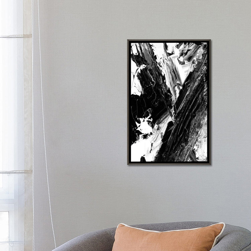 « sporadique ii » par éthan harper-impression, Toile encadrée de bois rustique foncé, H 26 po x l 18 po x 1,5 po