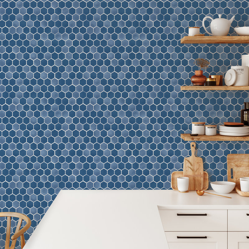 Hexagon Tile Peel and Stick Wallpaper