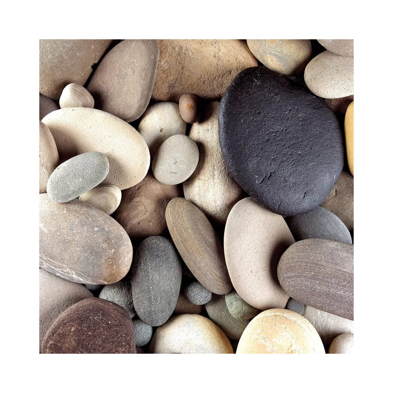 Brown Pebbles by PhotoINC Studio - Gallery-Wrapped Canvas Giclée on Canvas, Wrapped Canvas, 30.48 cm H x 30.48 cm W