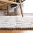 Sucher Hand Woven Wool/Cotton Geometric Rug in Ivory/Light Blue-1808295271