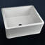 Lavabo de salle de bain de luxe moderne réversible en argile réfractaire 19,88 "x 17,88" Luxury