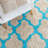 Barcelona Shag Hand Tufted Performance Geometric Rug-12414432
