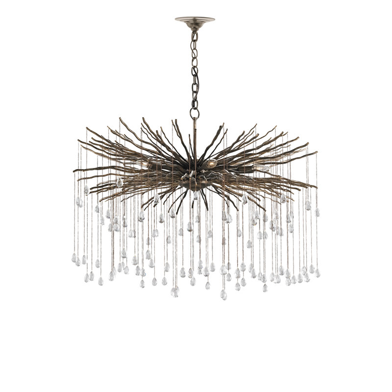 Fen 6 - Light Wrought Iron Dimmable Geometric Chandelier