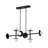 8-Light Nodes Linear Chandelier In Santi Black-1236006873