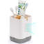 Porte-brosse à dents et dentifrice avec séparateur en bambou, grand porte-brosses à dents en plastique détachable et antidérapant