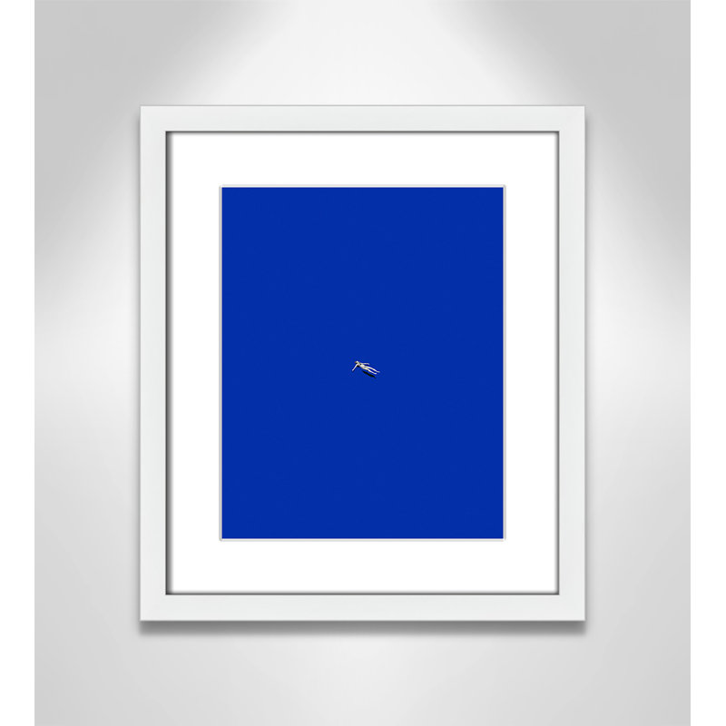 «No stress print» par Leon, Blanc satiné, Imprimé mat, L 13 po x H 15 po