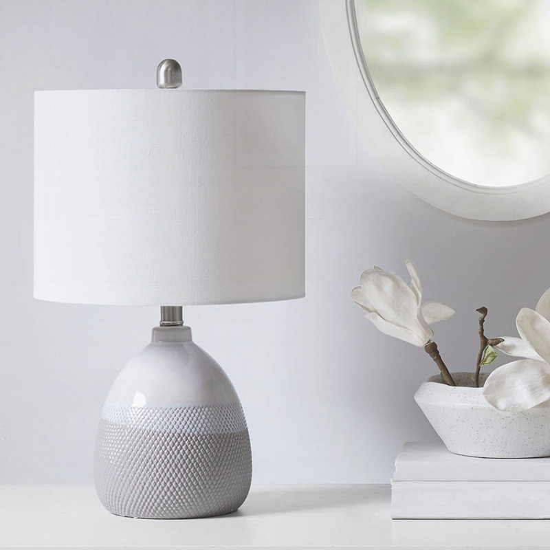 Lampe de table en céramique texturée