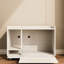 Litière blanche cachée pour chat avec clôture supérieure, table d'appoint pour animal de compagnie et banc de rangement, roues silencieuses, système de ventilation à convection d'air avec contrôle des odeurs, grille, tapis-1027985588