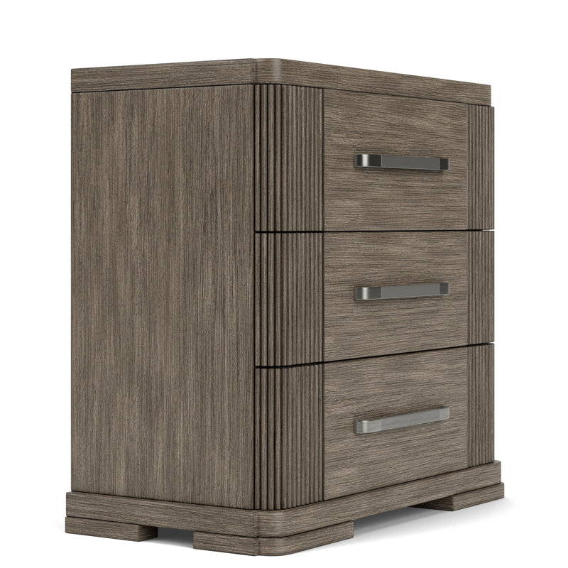 Lovitz 3 Drawer Nightstand