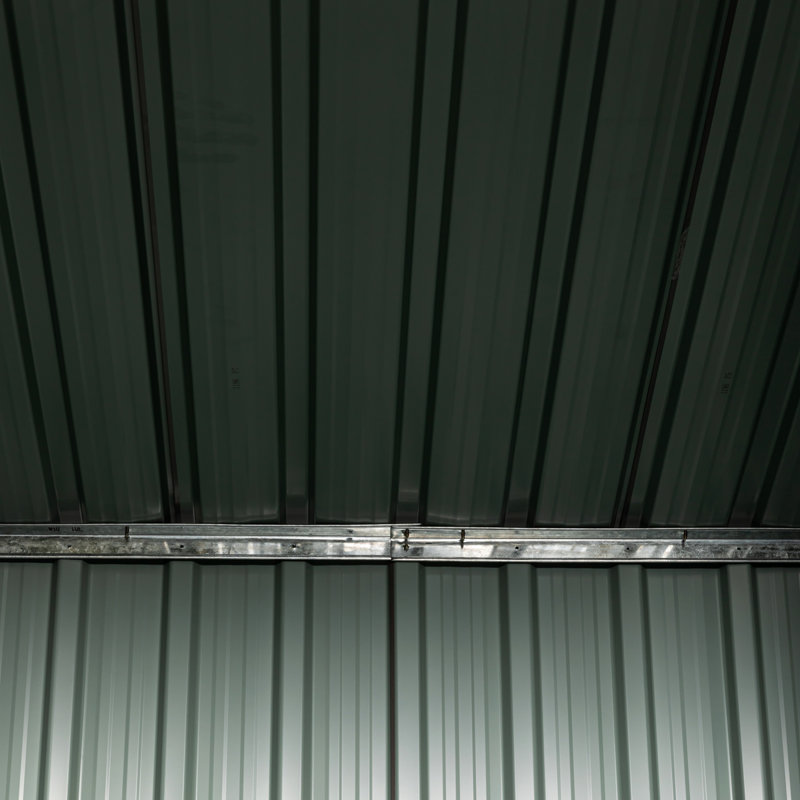 Gray 6 ft x 4 ft Metal Outdoor Storage Shed with Lockable Doors