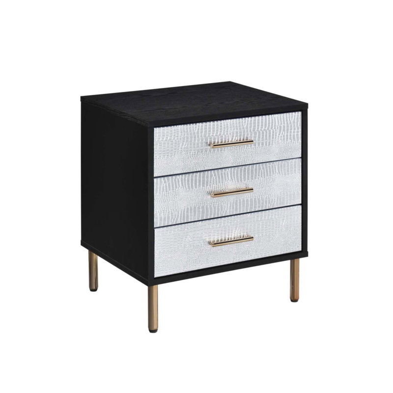 Table de chevet 3 tiroirs