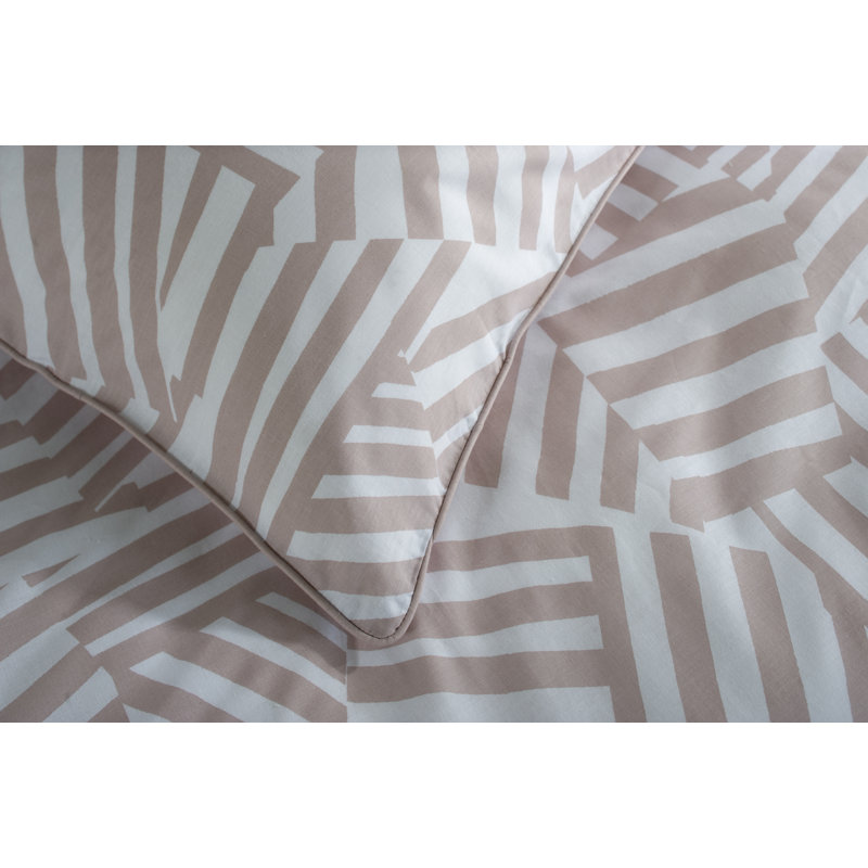 Two Tone Duvet Cover Set, Pink, Kingsize - 2 Standard Pillowcases