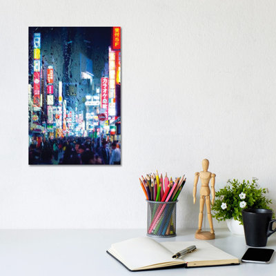Behind The Window - Midnight Blue by Philippe Hugonnard - Wrapped Canvas Print