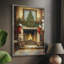«Christmas Holiday Art», reproduction encadrée en bois massif-1055898441