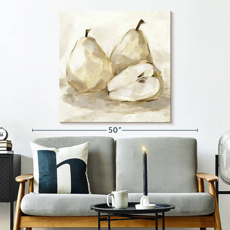 Yarlin White Pear Study I, 33" H x 33" W