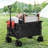 Heavy Duty Collapsible Foldable Wagon Utility Wagons Carts with Big Wheels and Brakes-98696411