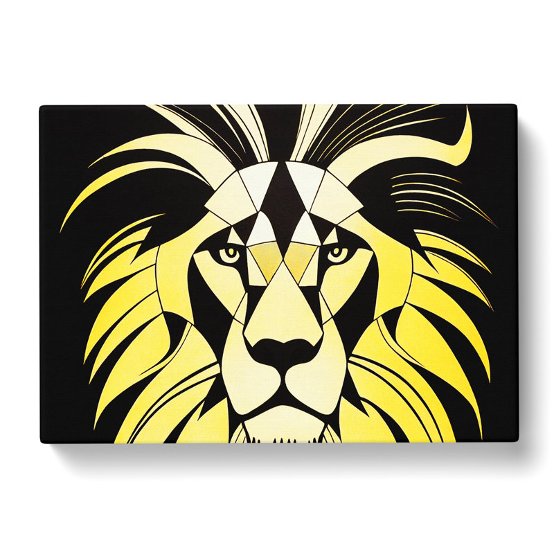 Fine Abstract Lion - Wrapped Canvas, 35cm H x 50cm W x 3cm D