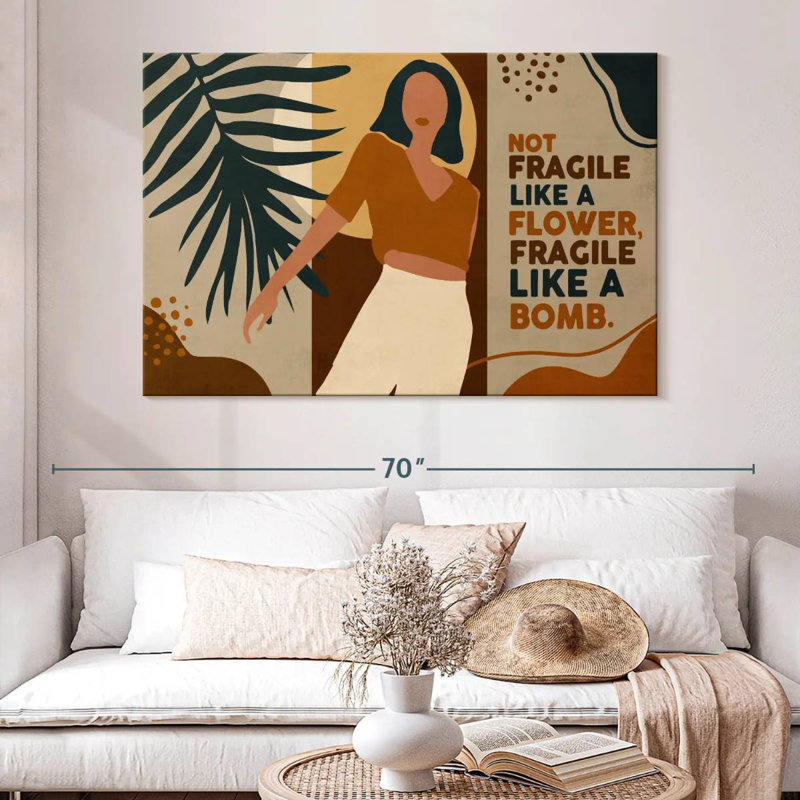 Citation de femme afro-américaine, H 34 po x l 51 po