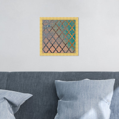«Blue Abstract Moroccan» par Oliver Gal - reproduction