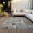 Aria Gray Washable Indoor-Outdoor Rug - -712448307