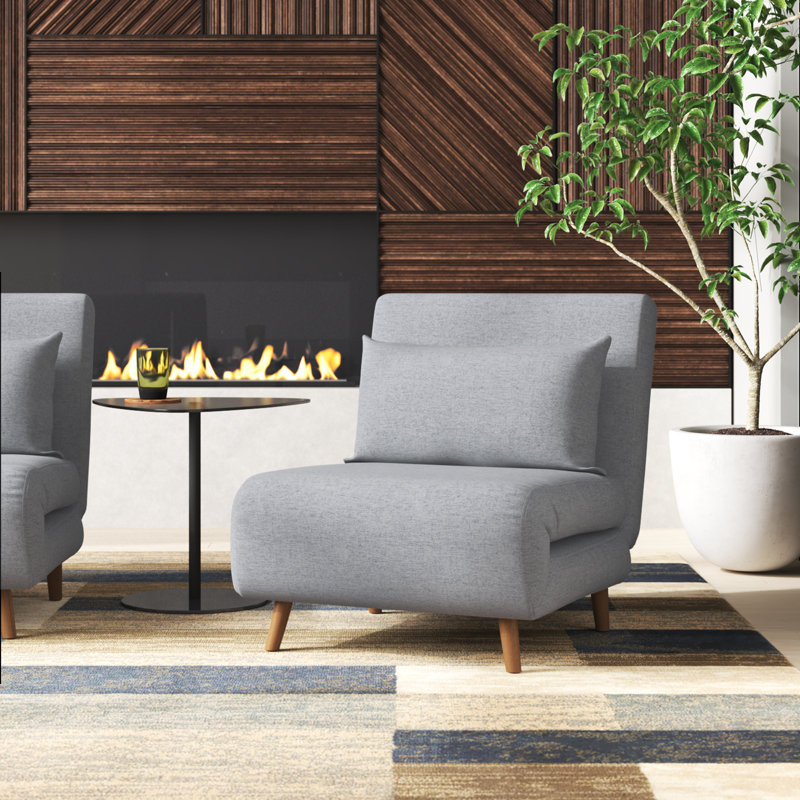 Arnuad Futon Chair, Light Gray