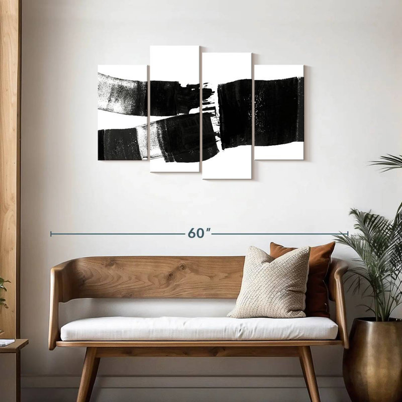 Avery Brush Stroked Abstract, 27" H x 43" W
