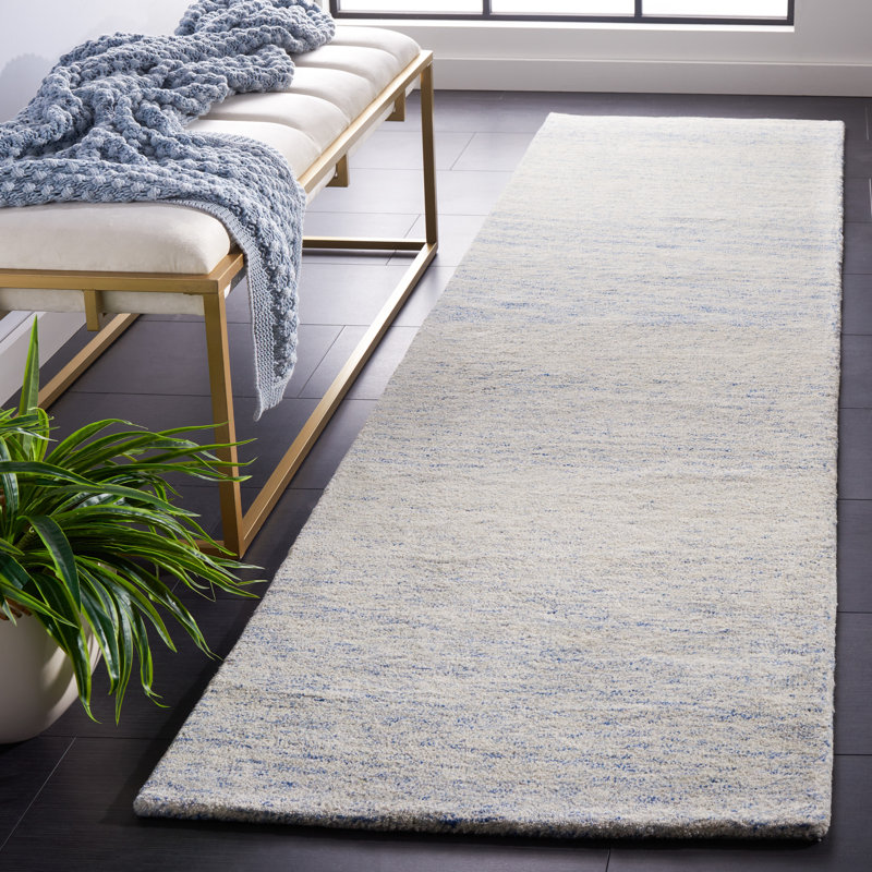 Meudon Metro Hand Tufted Indian Wool And Cotton With Latex Rug, Runner 2'3" x 9'