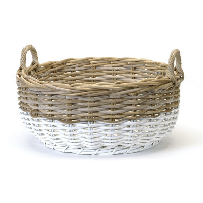 Panier rond à deux tons
