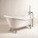 68" Freestanding Soaking Cast Iron Bathtub